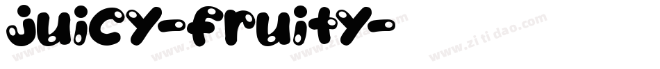 Juicy-Fruity字体转换