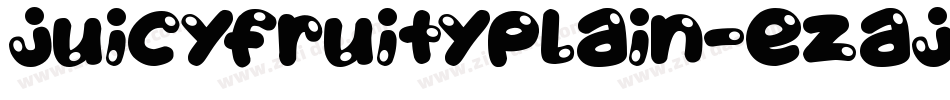 JuicyFruityPlain-EzAj字体转换