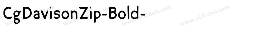 CgDavisonZip-Bold字体转换