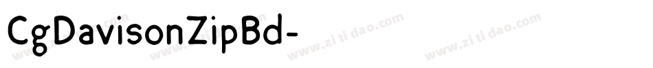 CgDavisonZipBd字体转换