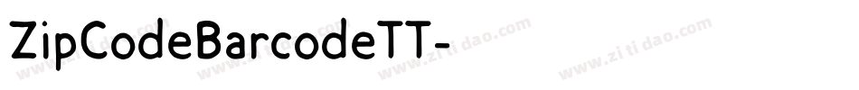 ZipCodeBarcodeTT字体转换