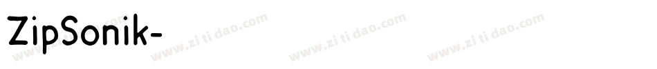 ZipSonik字体转换