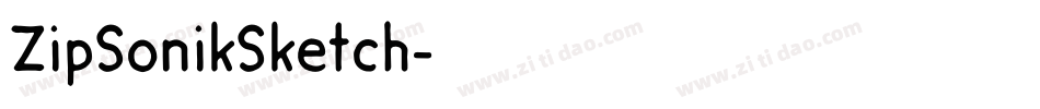 ZipSonikSketch字体转换