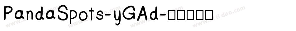 PandaSpots-yGAd字体转换