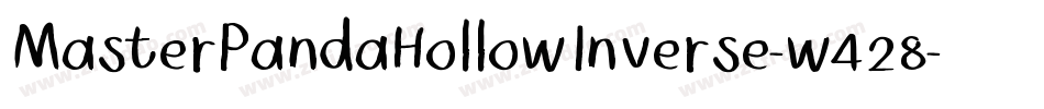 MasterPandaHollowInverse-w428字体转换