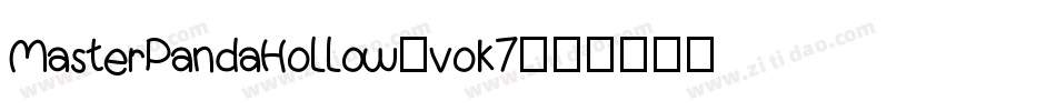 MasterPandaHollow-voK7字体转换