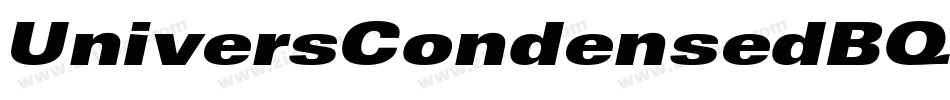 UniversCondensedBQ-Italic字体转换