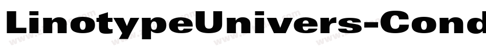 LinotypeUnivers-CondRegular字体转换