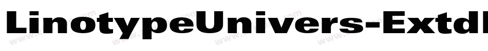 LinotypeUnivers-ExtdRegular字体转换