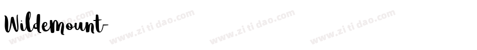 Wildemount字体转换