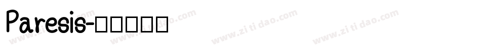 Paresis字体转换