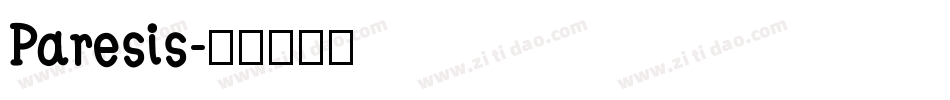 Paresis字体转换