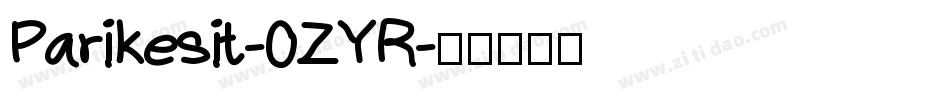 Parikesit-0ZYR字体转换