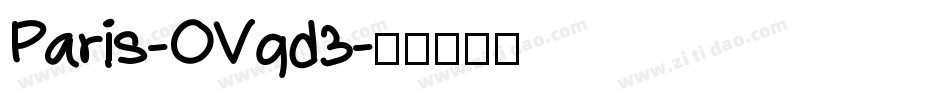 Paris-OVqd3字体转换