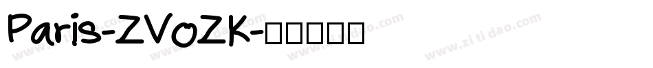 Paris-ZVoZK字体转换