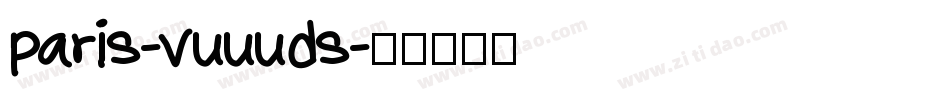 paris-vuuuds字体转换