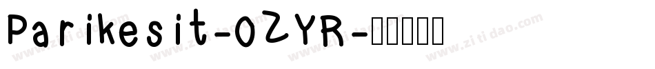 Parikesit-0ZYR字体转换