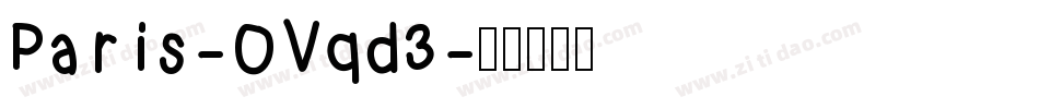 Paris-OVqd3字体转换