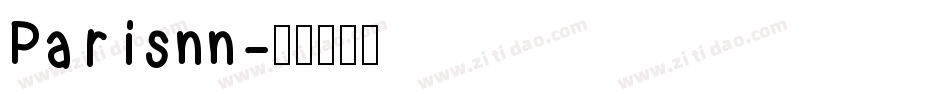 Parisnn字体转换