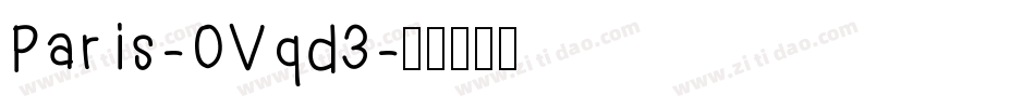 Paris-OVqd3字体转换