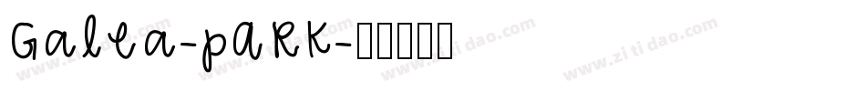 Galea-pARK字体转换