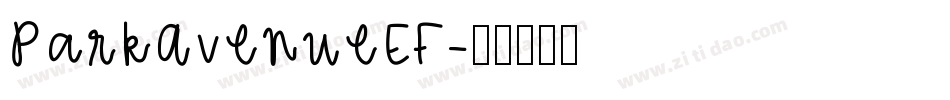 ParkAvenueEF字体转换