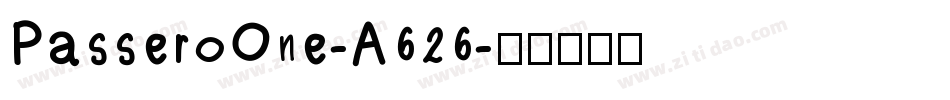PasseroOne-A626字体转换