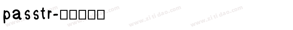 passtr字体转换