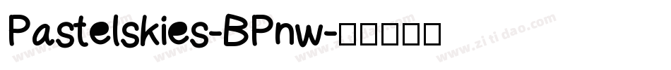 Pastelskies-BPnw字体转换