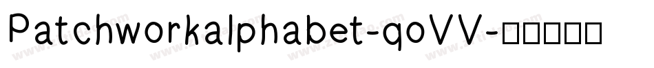 Patchworkalphabet-qoVV字体转换
