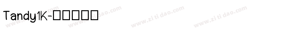 Tandy1K字体转换