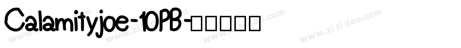 Calamityjoe-10PB字体转换