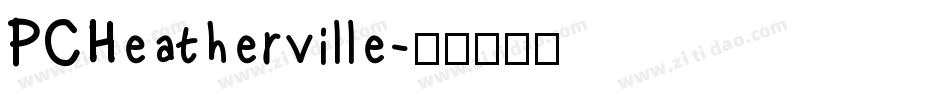 PCHeatherville字体转换