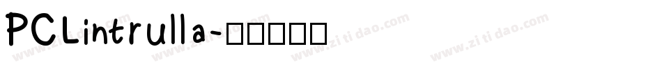 PCLintrulla字体转换