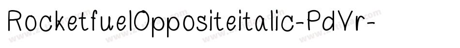 RocketfuelOppositeitalic-PdVr字体转换