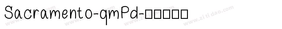 Sacramento-qmPd字体转换