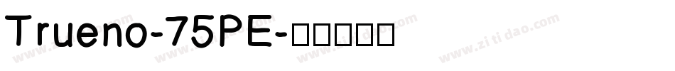 Trueno-75PE字体转换