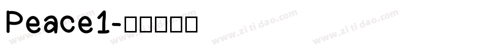 Peace1字体转换