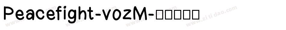 Peacefight-vozM字体转换