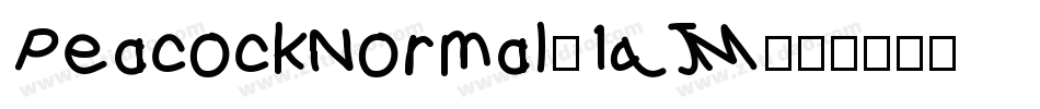 PeacockNormal-1qJM字体转换