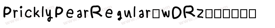 PricklyPearRegular-wDRz字体转换