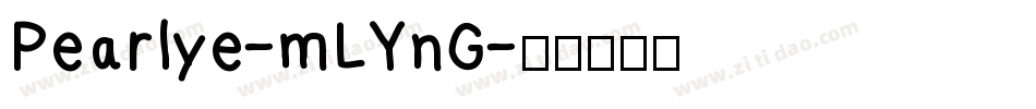 Pearlye-mLYnG字体转换
