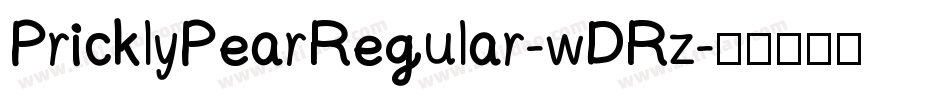 PricklyPearRegular-wDRz字体转换