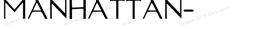 Manhattan字体转换