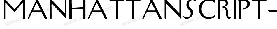 ManhattanScript-37G8字体转换