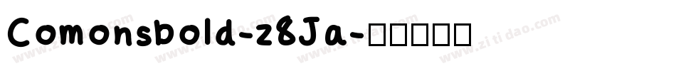 Comonsbold-z8Ja字体转换
