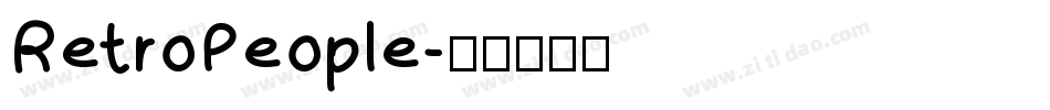 RetroPeople字体转换