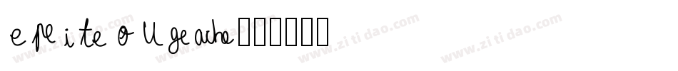 EPITOUGH字体转换