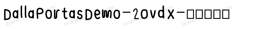 DallaPortasDemo-2OvdX字体转换