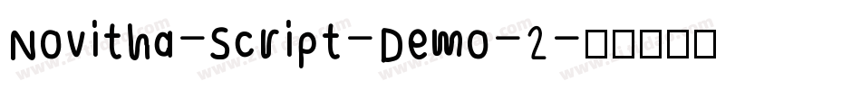 Novitha-Script-Demo-2字体转换